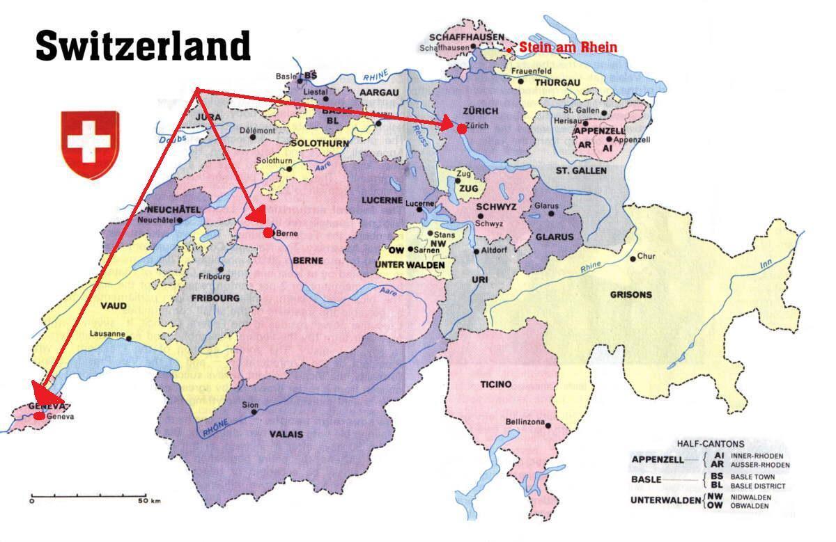 женев швейцарь европын газрын зураг