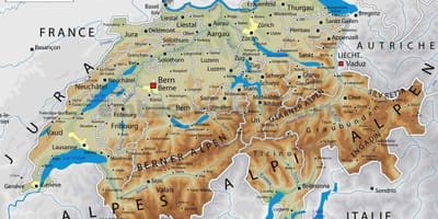 Швейцарь улс газар зүй газрын зураг