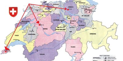 Зураг цюрих швейцарь европын газрын зураг